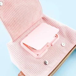 Kanahei Usagi Corduroy Cosmetic Pouch With Tissue Case