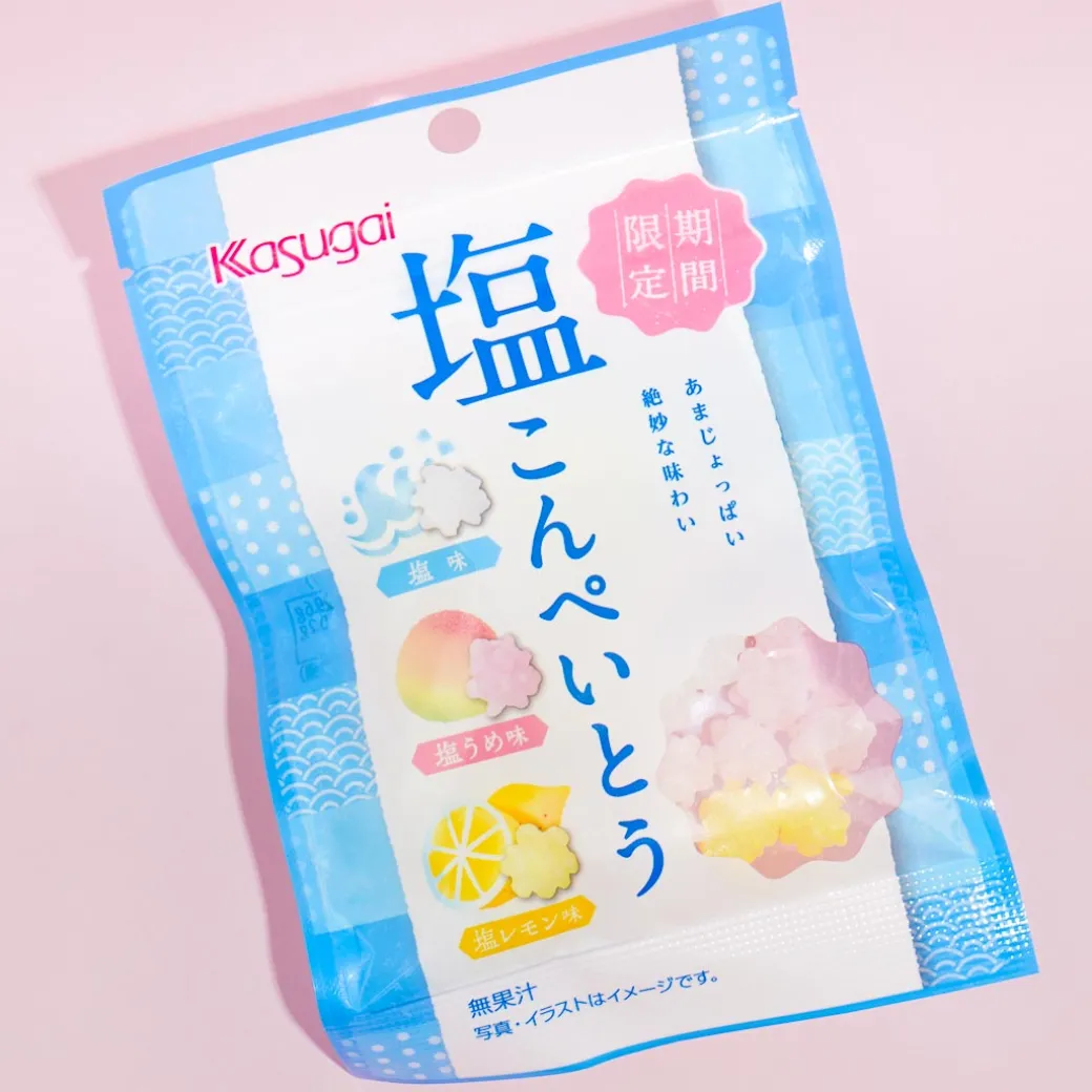 Kasugai Salty Konpeito Candy - Plum & Lemon