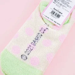 Kero Kero Keroppi Dotted Fluffy Socks