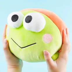 Keroppi Coro Fluffy Nesoberi Cushion Plushie - Medium