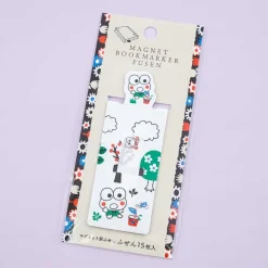 Keroppi Forest Fishing Magnet Bookmark & Sticky Tabs Set