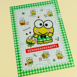 Keroppi Frog Friends Clear File Folder Set