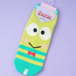 Keroppi Peekaboo Striped Ankle Socks