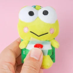 Keroppi Plushie Charm With Heart Carabiner - Mini