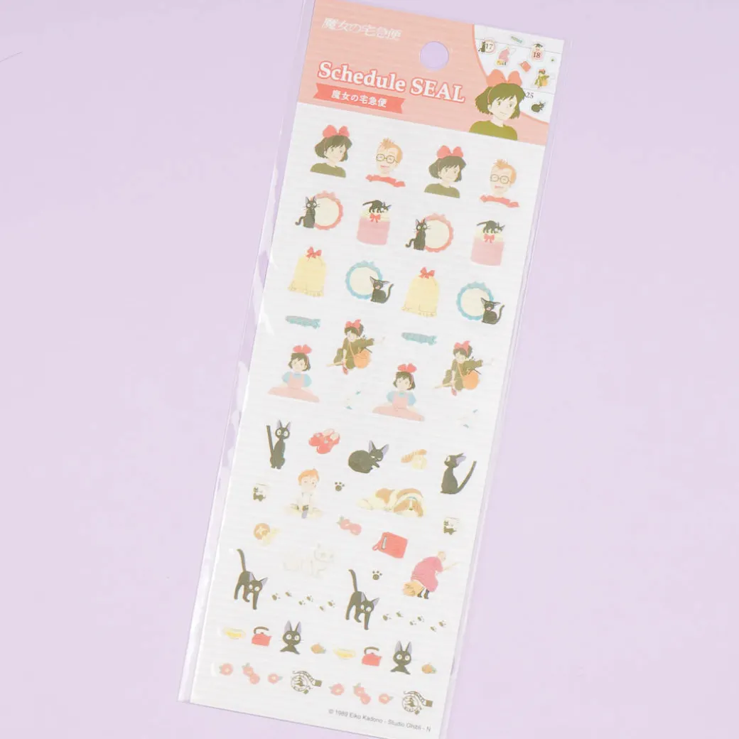 Kiki’s Delivery Service Schedule Sticker Set