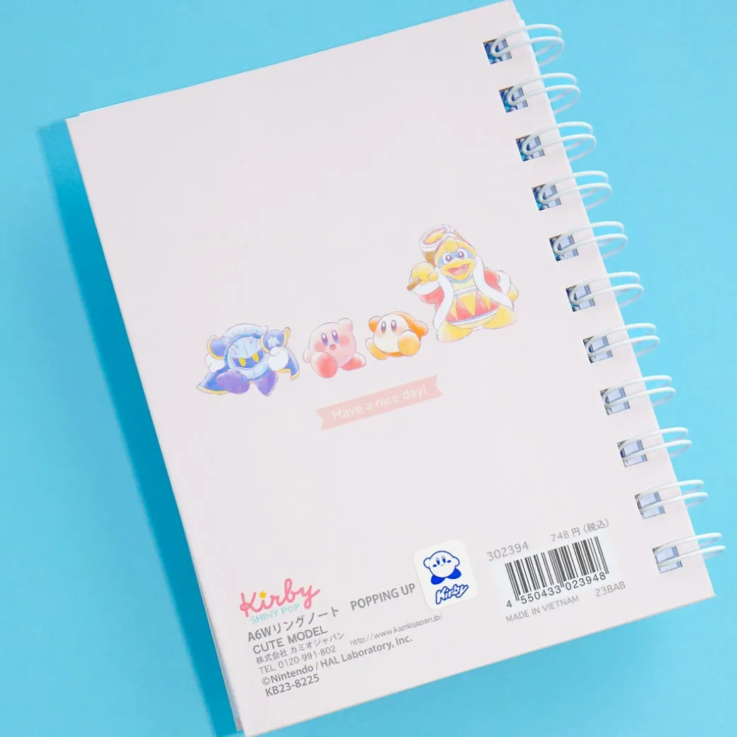 Kirby & Waddle Dee A6 Ring Notebook