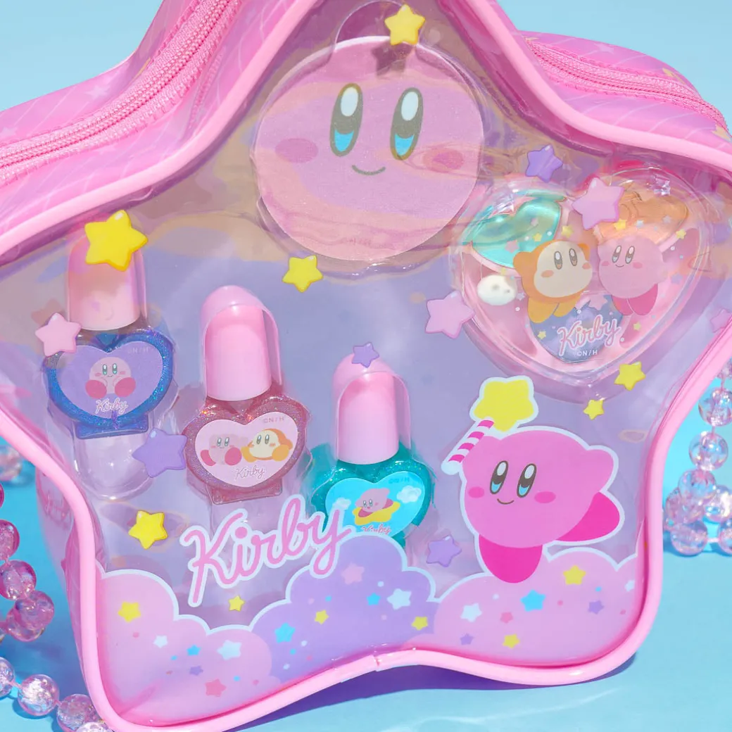 Kirby & Waddle Dee Star Makeup Set With Bag