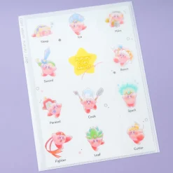 Kirby Costume Party Die-Cut Clear Index Folder