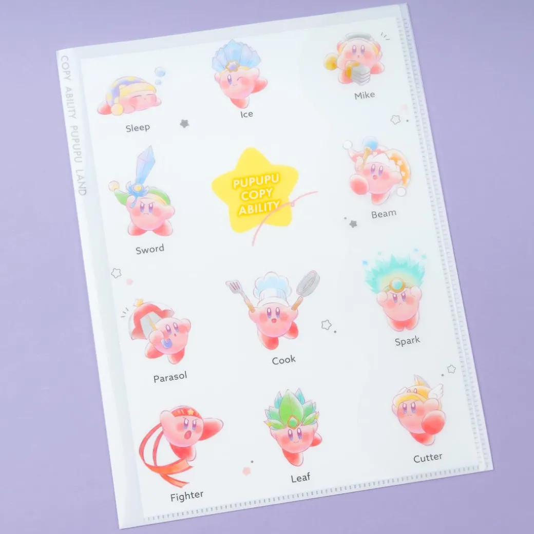 Kirby Costume Party Die-Cut Clear Index Folder