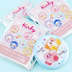 Kirby Cotton Candy Trading Can Badge