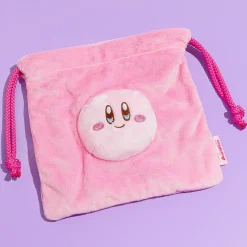 Kirby 3D Face Drawstring Pouch