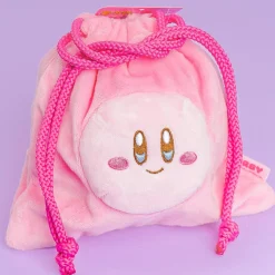 Kirby 3D Face Drawstring Pouch