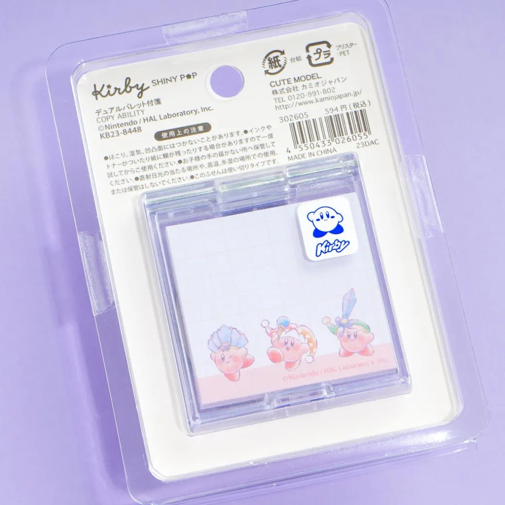 Kirby Fusen Sticky Notes With Dual Palette Case