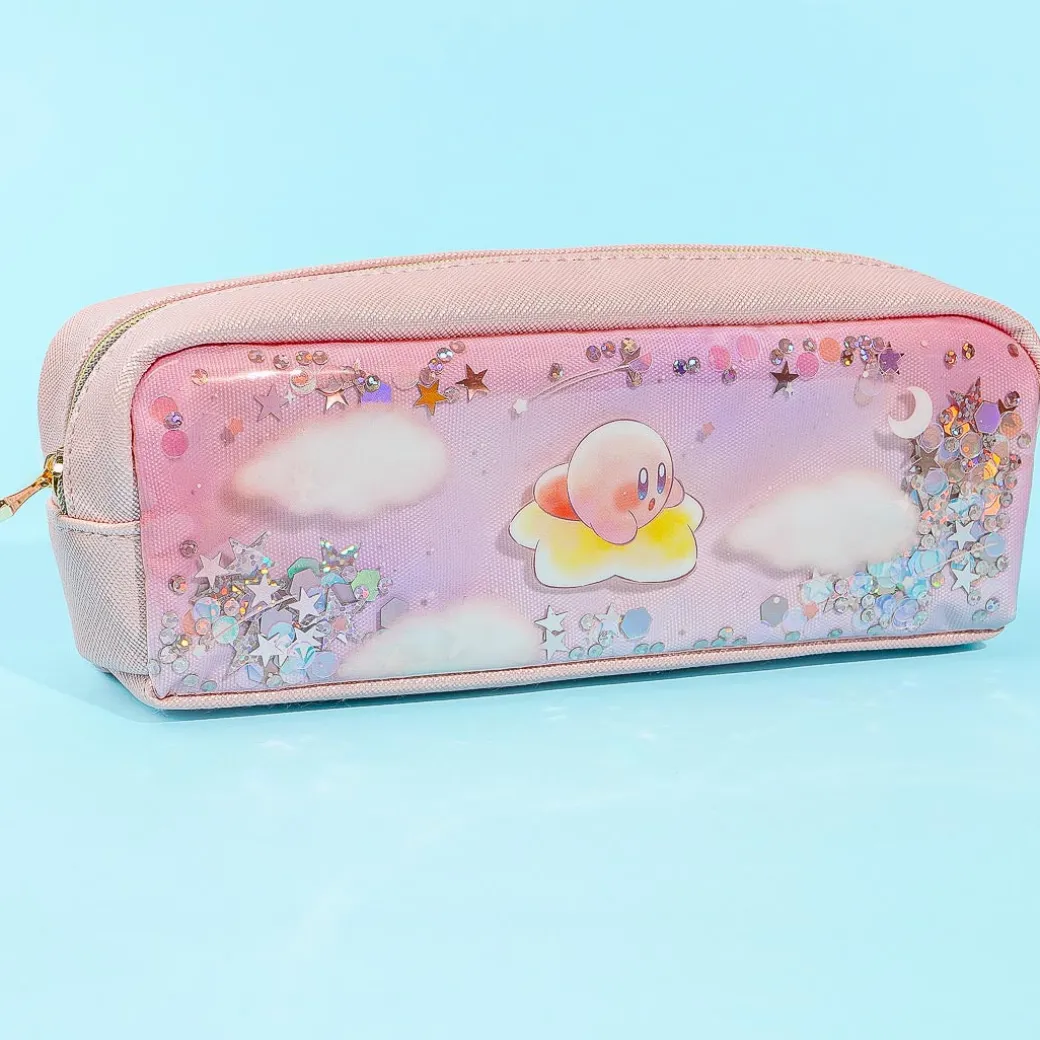 Kirby Glittery Warp Star Pencil Case