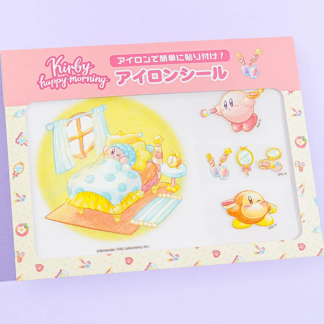 Kirby Happy Morning Iron-On Stickers