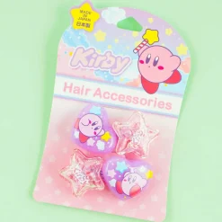 Kirby Heart Star Hair Tie Set - 2 pcs