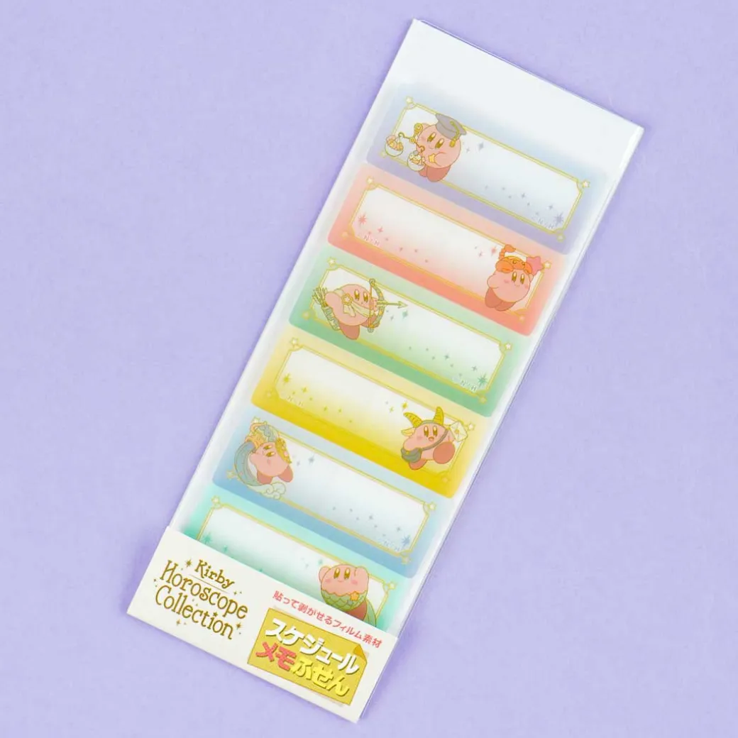 Kirby Horoscope Transparent Schedule Sticky Notes