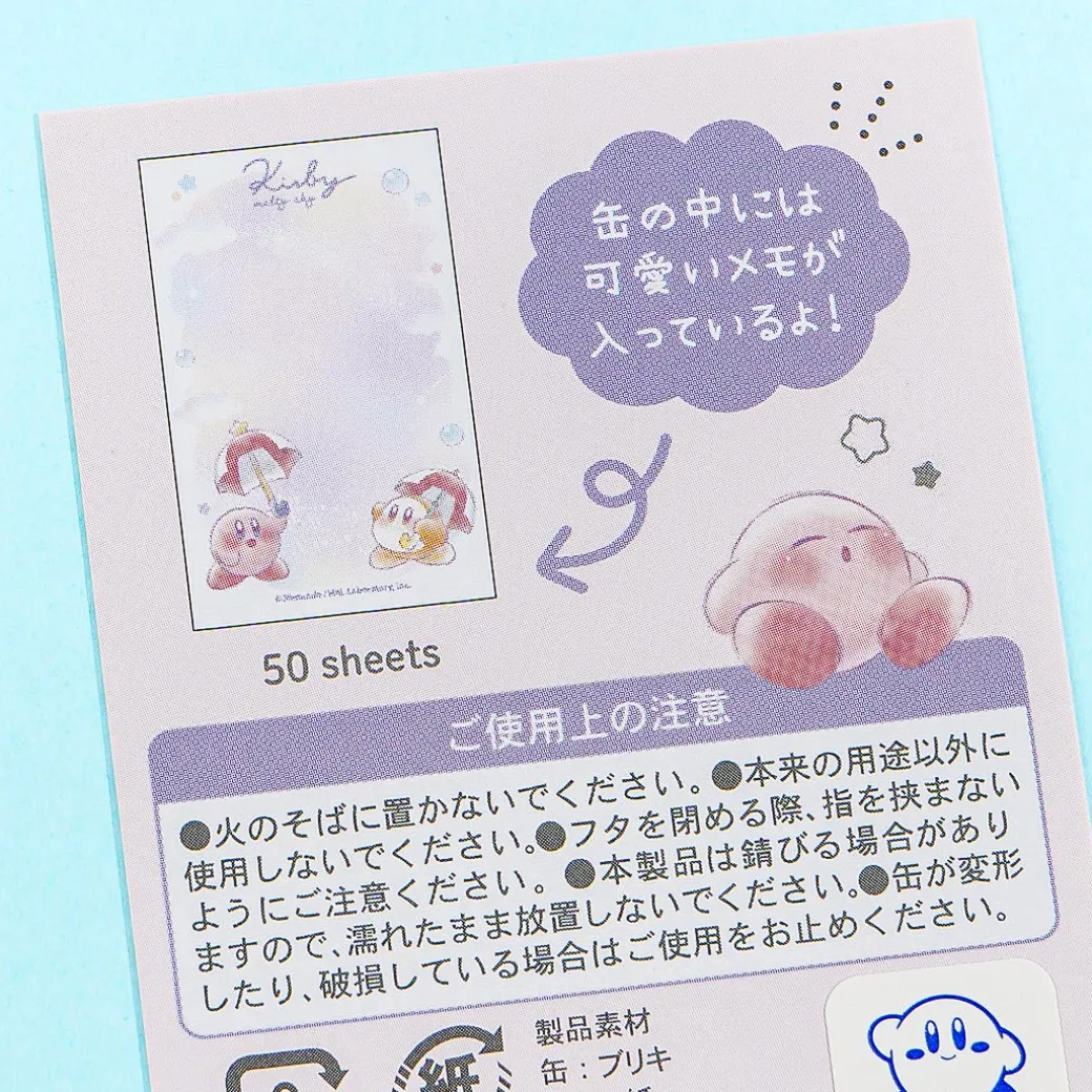 Kirby Melty Sky Memo With Metal Case