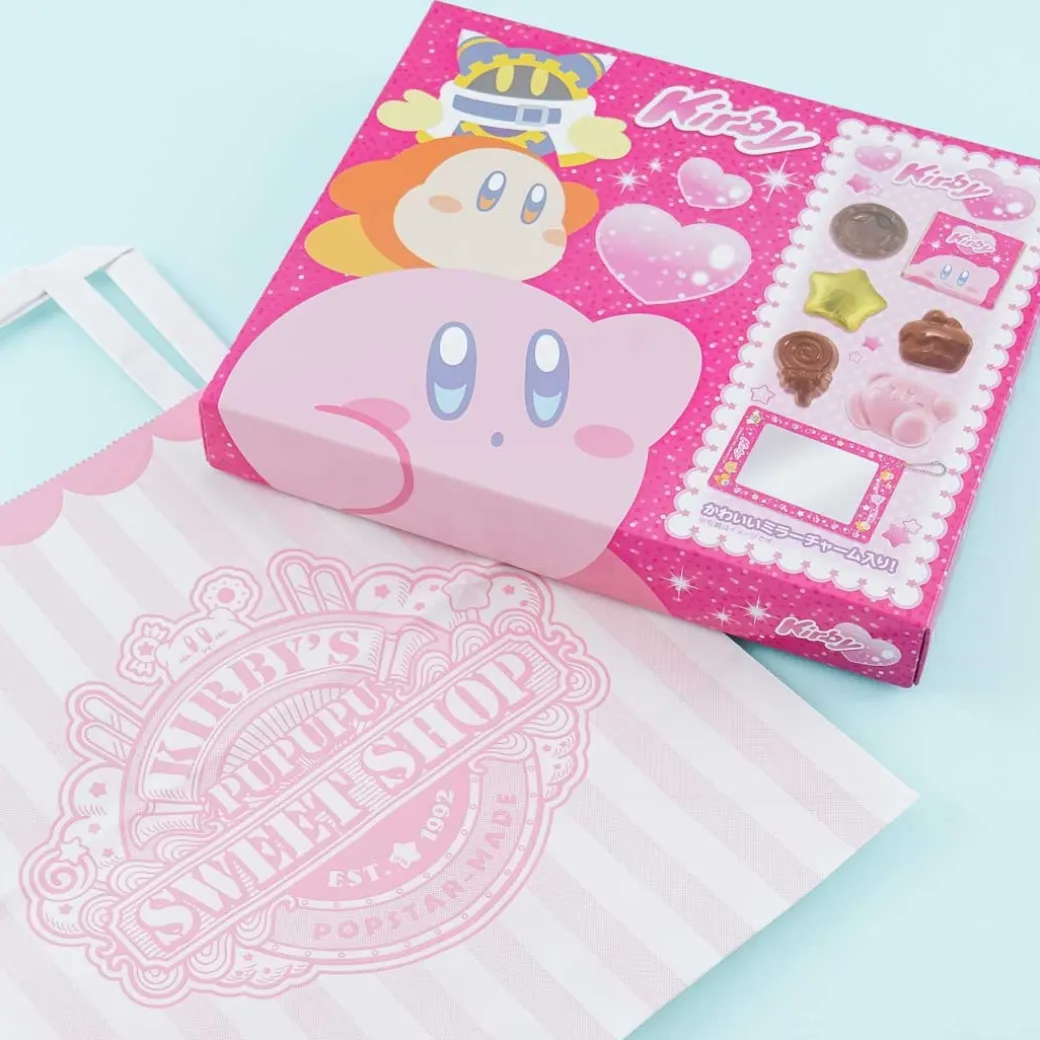 Kirby Mirror Charm & Chocolate Gift