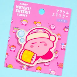Kirby Muteki! Suteki! Closet Acrylic Sticker - Sleepy