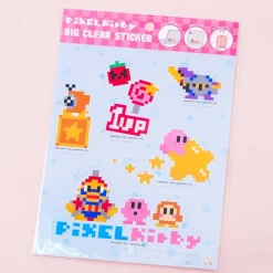 Kirby Pixel Big Clear Stickers