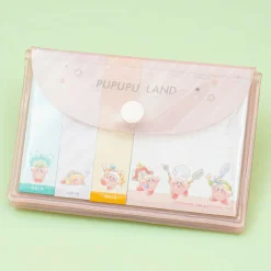 Kirby Pupupu Land Pocket Marker Sticky Notes With Magnetic Case