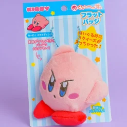 Kirby Serious Slide Plushie & Badge - Medium