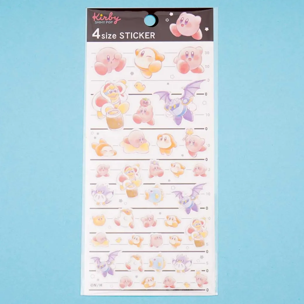 Kirby Shiny Pop 4 Size Sticker Sheet