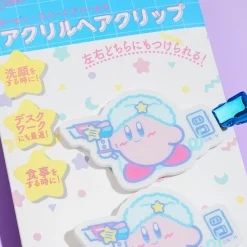 Kirby Sweet Dreams Acrylic Hair Clips - Dryer Time