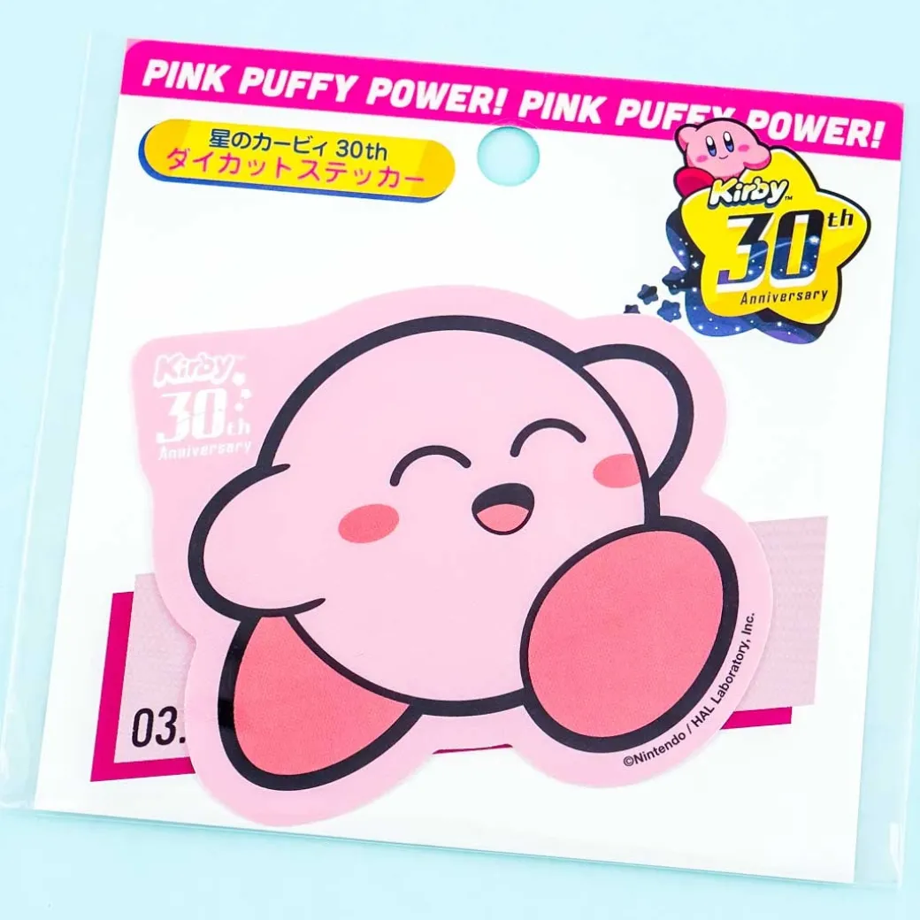 Kirby 30th Anniversary Die-cut Sticker - Happy