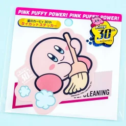 Kirby 30th Anniversary Die-cut Sticker - Broom