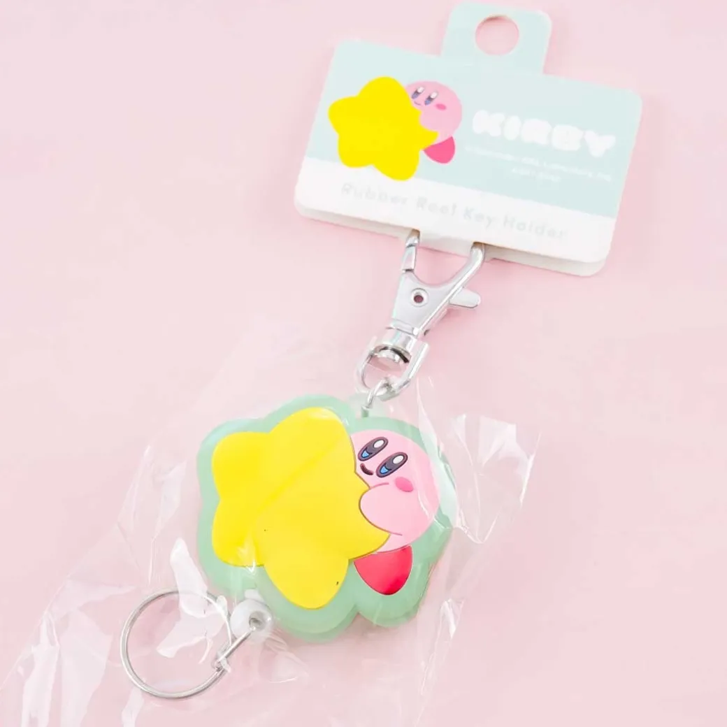 Kirby Warp Star Rubber Keyring Charm