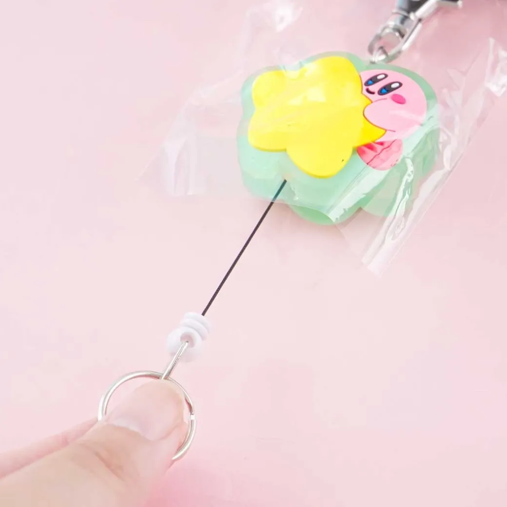 Kirby Warp Star Rubber Keyring Charm