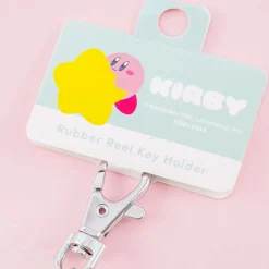 Kirby Warp Star Rubber Keyring Charm