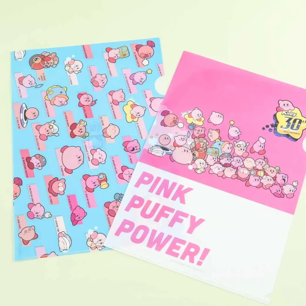 Kirby's Dream Land 30th Anniversary Clear File Set