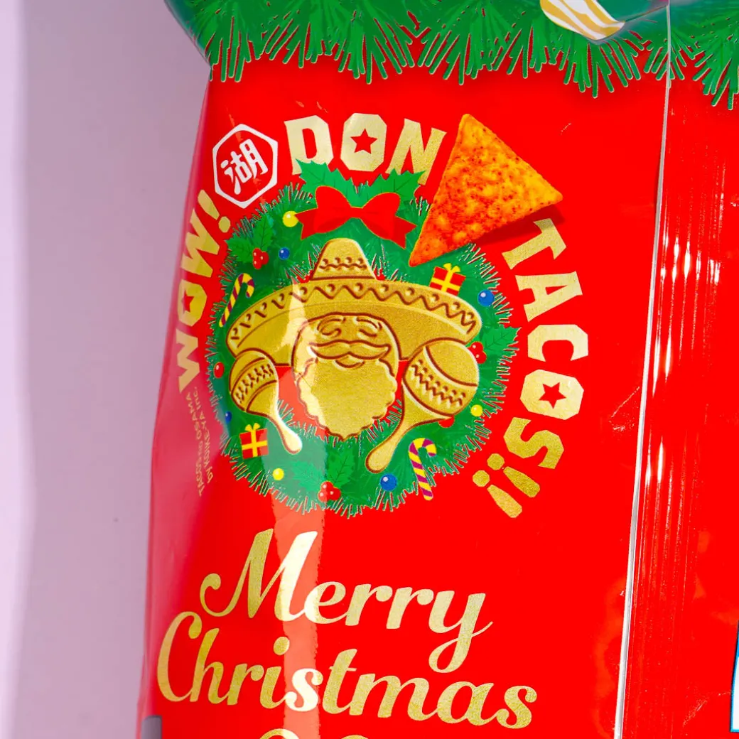 Koikeya Don Tacos Corn Chips - Christmas Chilli Tacos
