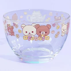 Korilakkuma & Chairoikoguma Flower Tea Time Glass Dessert Bowl