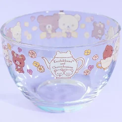 Korilakkuma & Chairoikoguma Flower Tea Time Glass Dessert Bowl