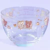 Korilakkuma & Chairoikoguma Flower Tea Time Clear Dessert Bowl