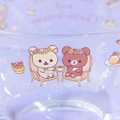 Korilakkuma & Chairoikoguma Flower Tea Time Clear Dessert Bowl