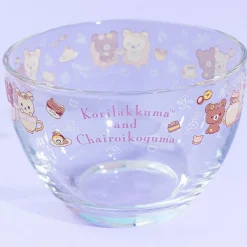 Korilakkuma & Chairoikoguma Flower Tea Time Clear Dessert Bowl