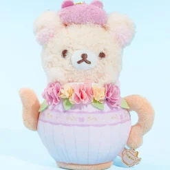 Korilakkuma & Chairoikoguma Flower Tea Time Plushie - Korilakkuma / Medium