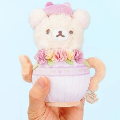 Korilakkuma & Chairoikoguma Flower Tea Time Plushie - Korilakkuma / Medium