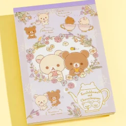 Korilakkuma & Chairoikoguma Flower Tea Time Memo Pad