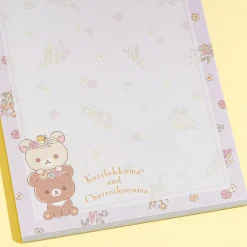 Korilakkuma & Chairoikoguma Flower Tea Time Memo Pad