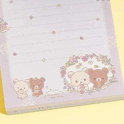 Korilakkuma & Chairoikoguma Flower Tea Time Memo Pad
