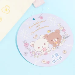 Korilakkuma & Chairoikoguma Flower Tea Time Flat Pouch - Yellow