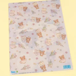 Korilakkuma & Chairoikoguma Flower Tea Time A4 File Folder