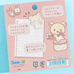 Korilakkuma Full of Strawberry Day Die-Cut Sticky Notes