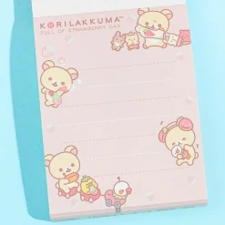 Korilakkuma Full of Strawberry Day Memo Pad - Happy Day